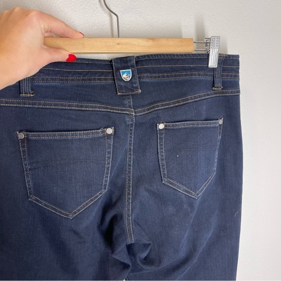 KUHL Danzr Legendary Jeans Straight Leg Deep Indigo Wash Size 10 Short Women’s - Picture 9 of 13